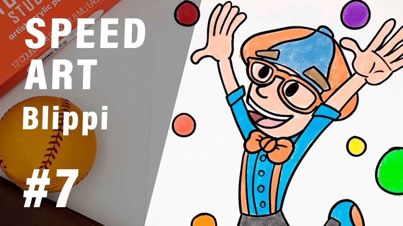 Blippi Speed Drawing: See What I Can Create in Minutes!