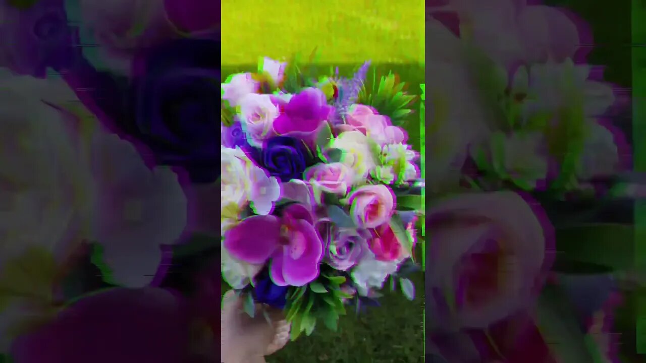 DIY wedding decoration bride bouquet multicolor #shorts #wedding #youtubeshorts