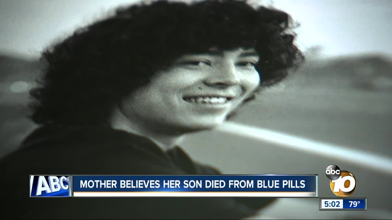 Encinitas mother believes her son died of mysterious blue pills