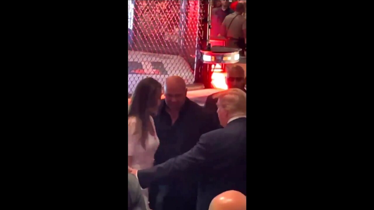 Crowd Erupts As Trump Enters UFC Fight