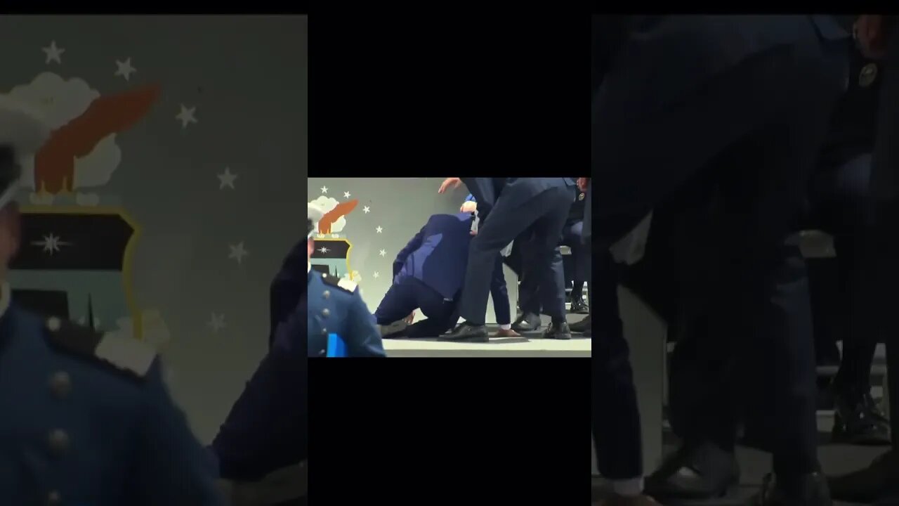 Another day another video of Joe Biden falling down like the absolute disaster he is #shorts