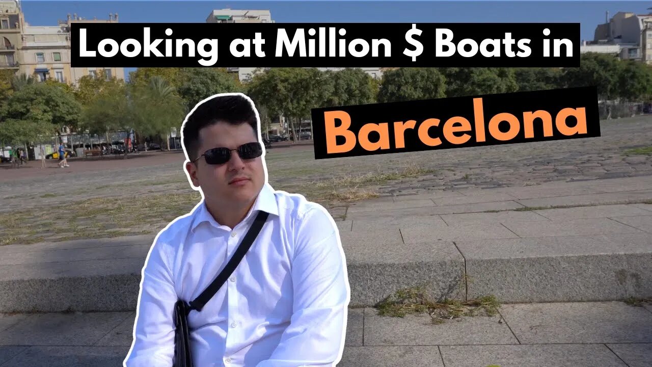 🤑 Looking at MILLION $ Boats in Barcelona