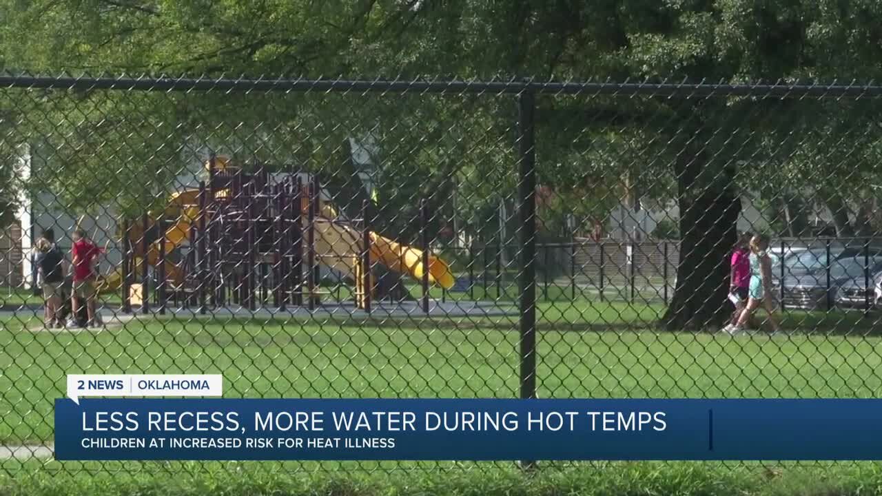 Less recess, more water during hot temps