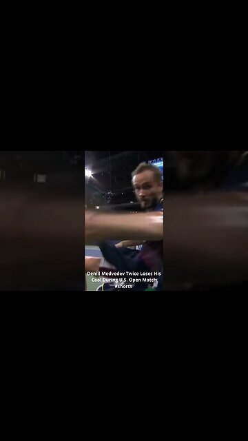 Deniil Medvedev Twice Loses His Cool During U S Open Match #shorts #medvedev