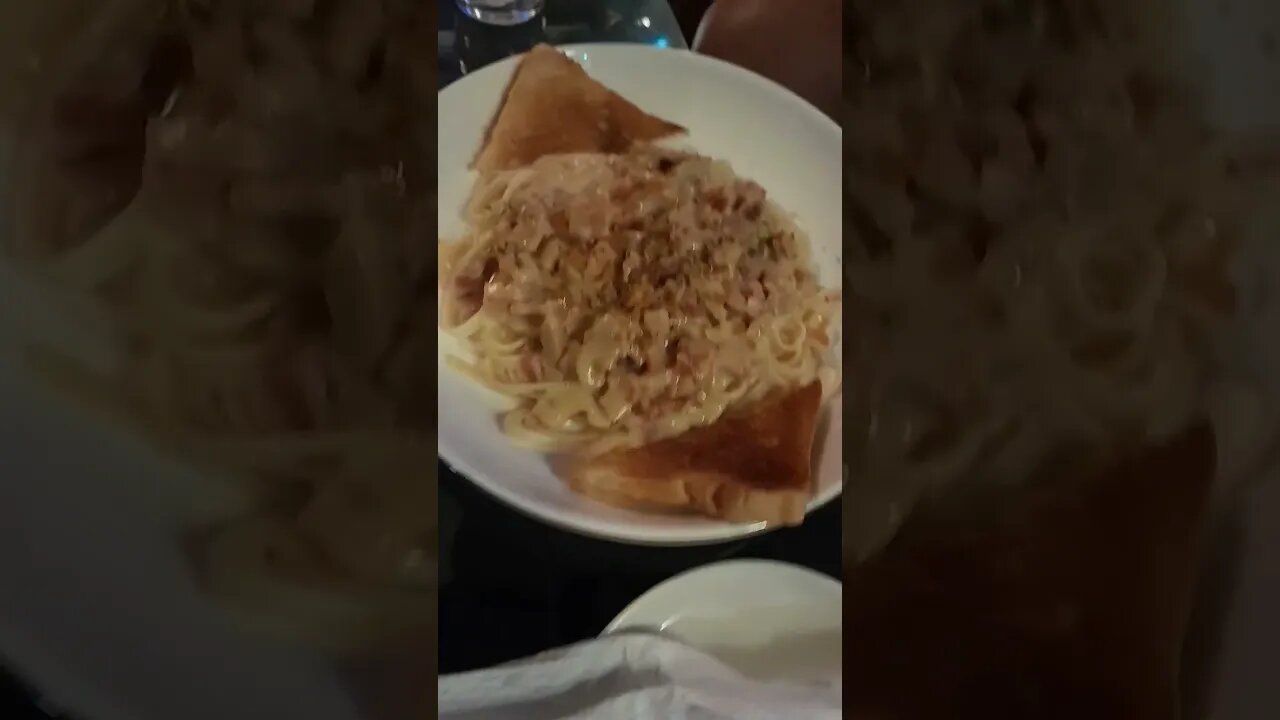 Special Dinner Pasta Carbonara at the Club