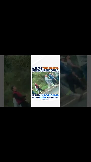 No Brasil do Lula é assim. Bandidos armados atacam a polícia e saem impunes #shorts #mst #policia