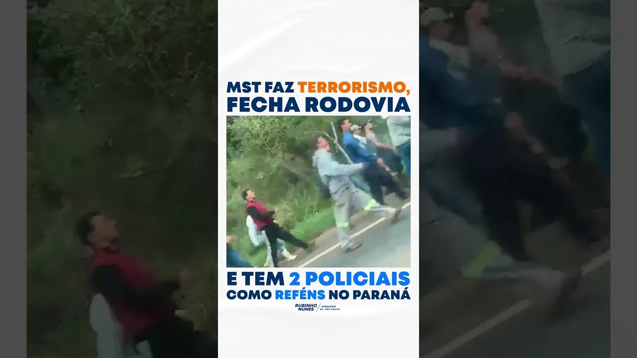 No Brasil do Lula é assim. Bandidos armados atacam a polícia e saem impunes #shorts #mst #policia