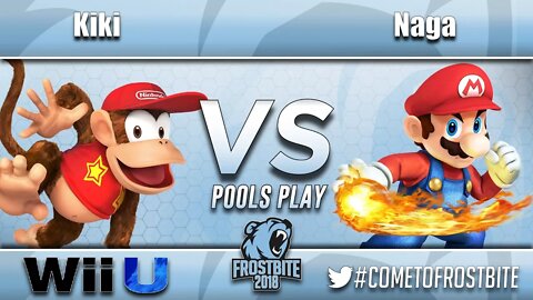 Kiki (Diddy Kong) vs. Naga (Mario) - Wii U Pools Play - Frostbite 2018