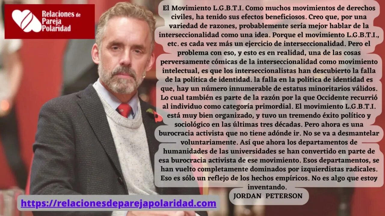 Jordan Peterson - El Movimiento LGBTI es como una nueva religión