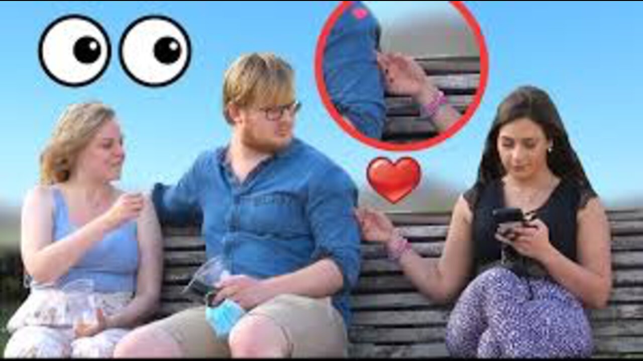 Best Hand touching in the park prank 😛 just for laughs