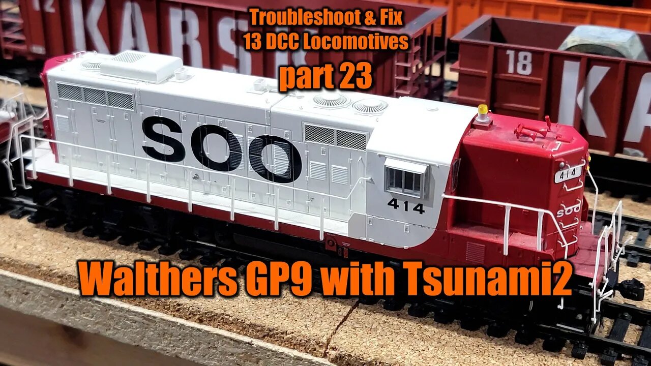 Part 23 Walthers GP9 with Tsunami2