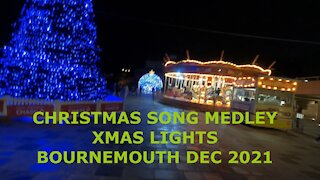 Christmas Song Medley. GoPro . Xmas lights December 2021