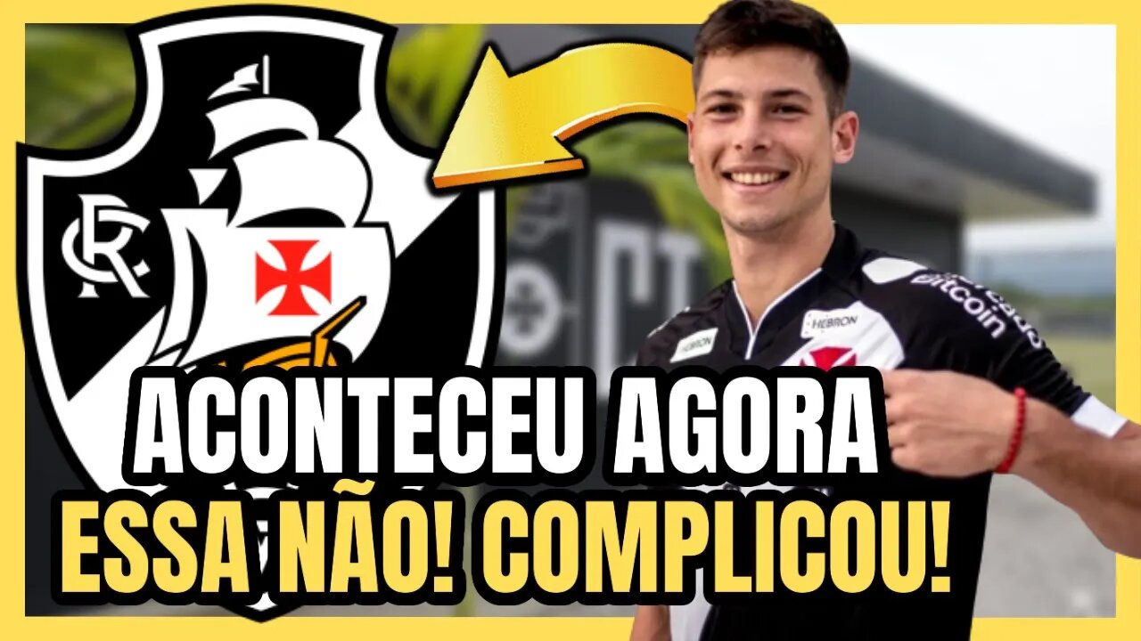 NÃO ACREDITO! POR ESSA NINGUÉM ESPERAVA! VASCO CONFIRMA! NOTÍCIAS DO VASCO