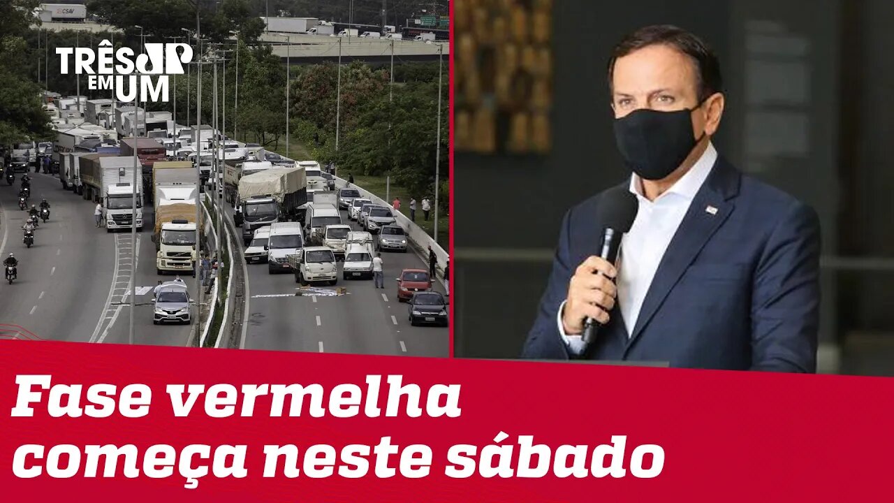 São Paulo tem protestos contra medidas restritivas do governo