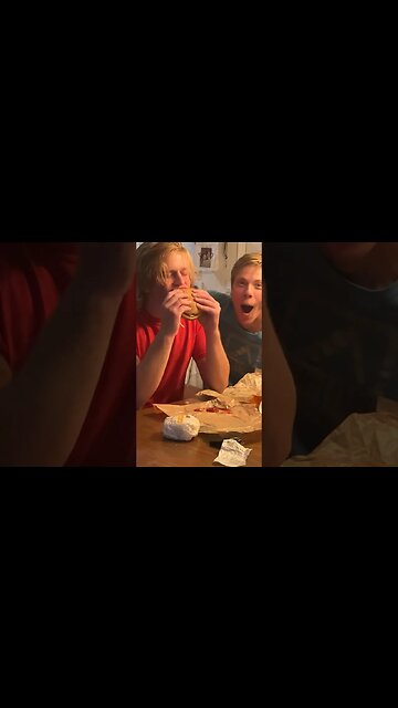 I tried a Whopper for the first time…. #whopper #burgerking #burger #food #eating #funny #shorts