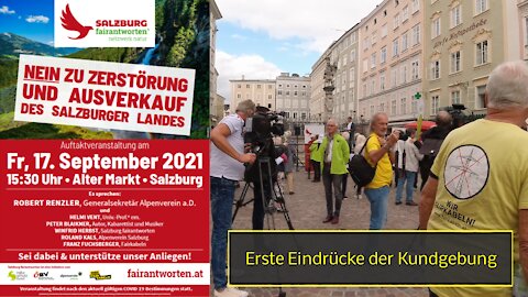 Erste Eindrücke der AUFTAKTVERANSTALTUNG von Salzburg fairantworten