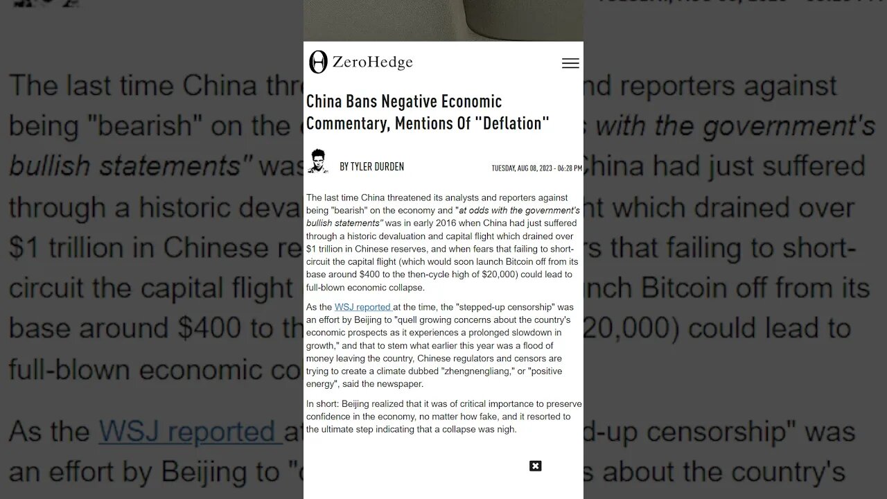 China Banned The Word...