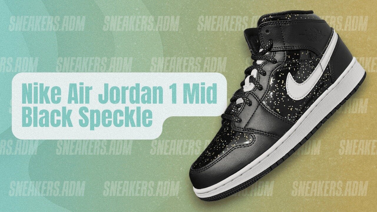 Nike Air Jordan 1 Mid Speckle (GS) - AV5174-001 - @SneakersADM