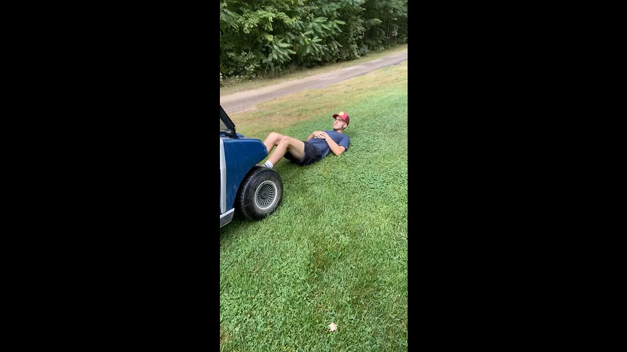 Man Pushed By Golf Cart