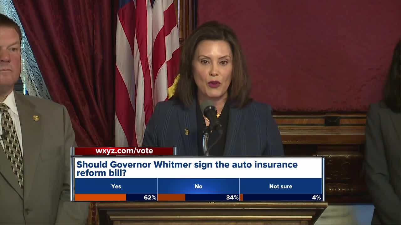 Whitmer says House bill cutting auto insurance rates doesn't meet her standards