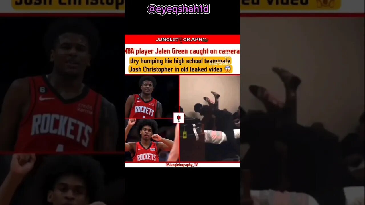 Jalen Green CAUGHT h*****g Josh Christopher‼️😮🤦🏾♂️ #houstonrockets