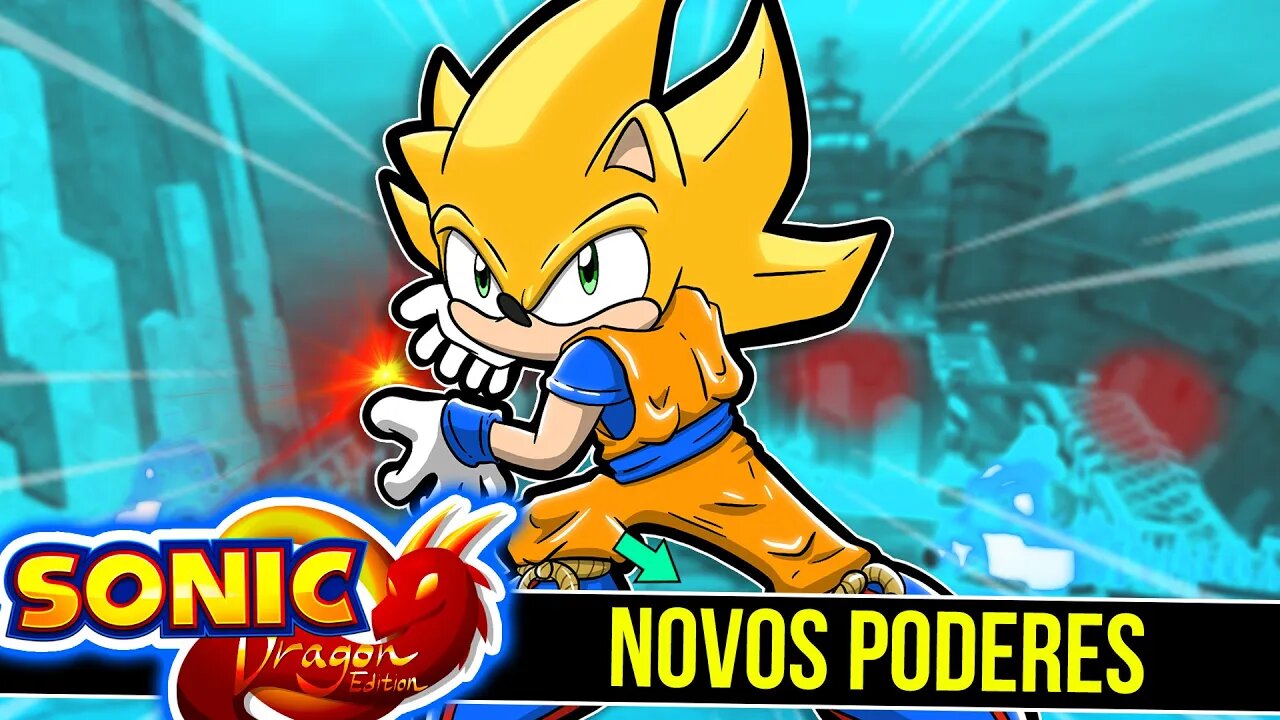 Sonic com NOVOS PODERES no Sonic 1 Dragon Edition