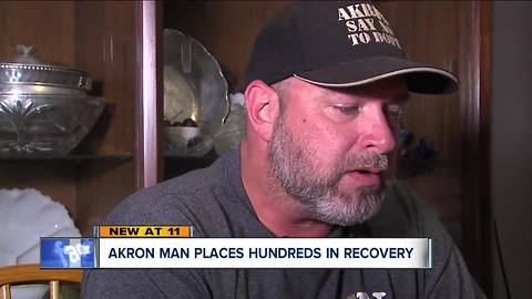 Akron man places hundreds in recovery