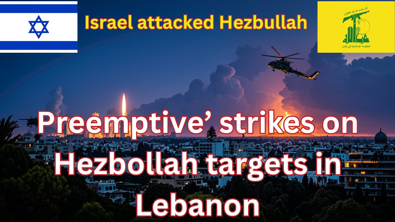 Israel says it launched ‘preemptive’ strikes on Hezbollah targets in Lebanon #israel #hezbollah