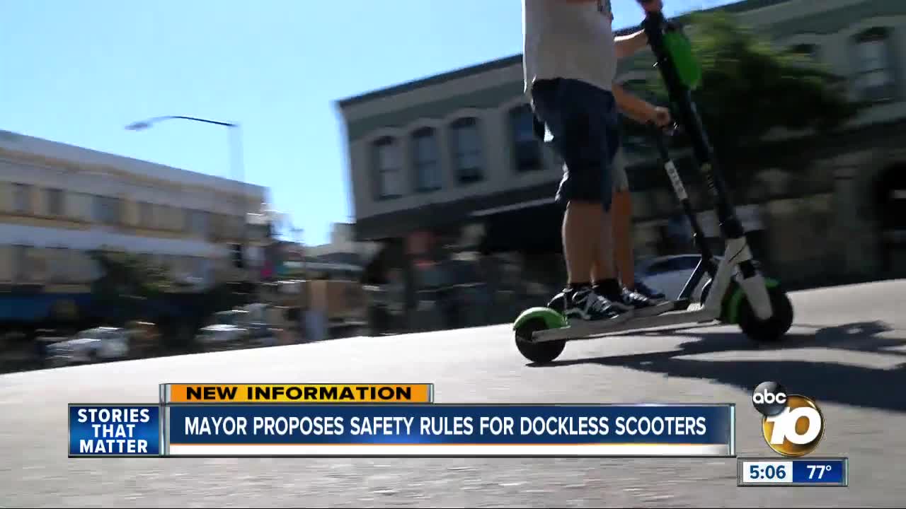 Mayor releases plan to regulate dockless scooters