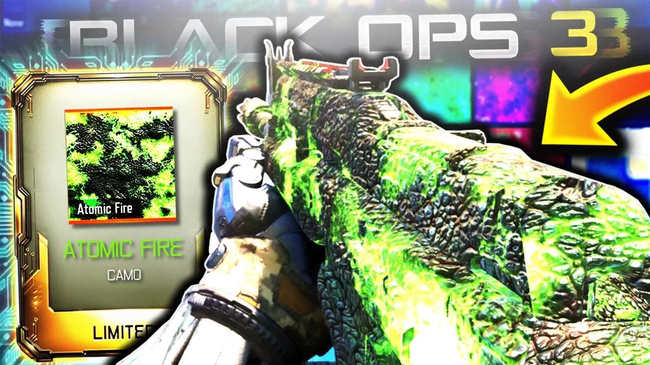 NEW SECRET ATOMIC FIRE CAMO GAMEPLAY BLACK OPS 3 LIMITED ATOMIC FIRE CAMO GAMEPLAY! BO3 ATOMIC FIRE!