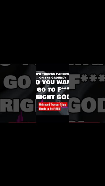 WV Trooper Trupo Unhinged unprofessional dangerous needs to be FIRED #shorts #westvirginia #Trupo