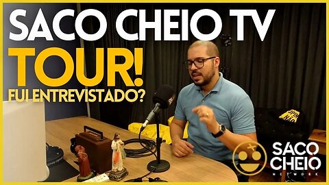 TOUR PELO ESTÚDIO SACO CHEIO TV - RÁDIO, PODCASTS E MUITO MAIS!