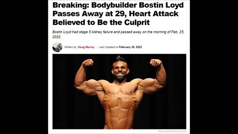 Bodybuilder Bostin Loyd dead at 29 (my thoughts)