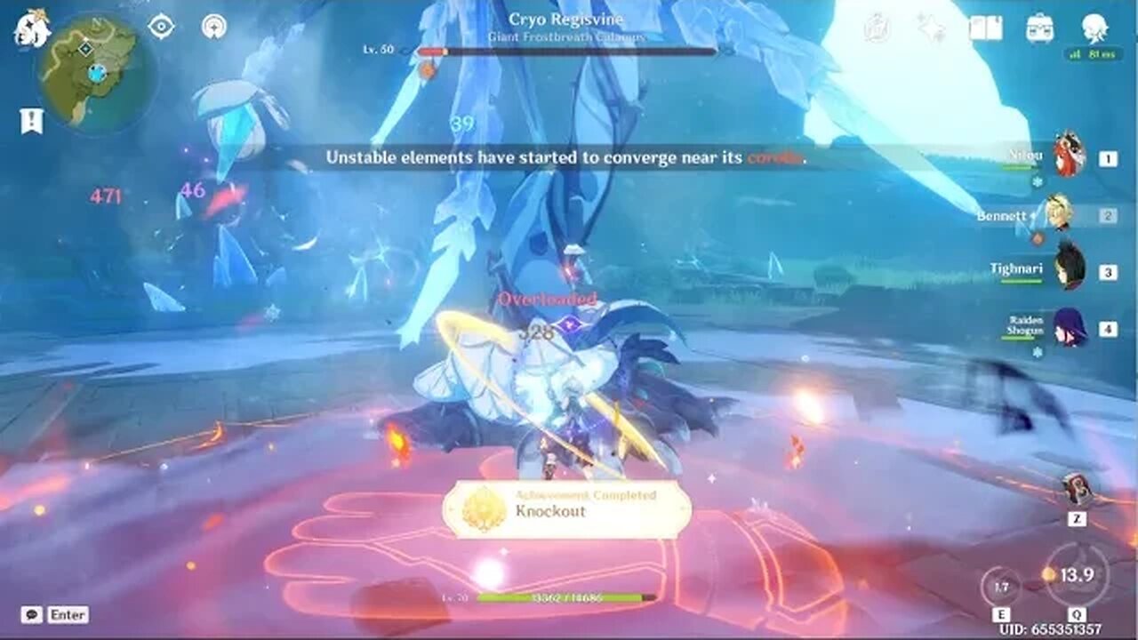 Ascension materials / Cryo Regisvine / Jadeplume | Genshin Impact | Boss fights