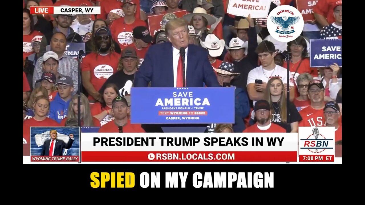 "Crooked Hillary Clinton and Democrats spied on my Campaign"