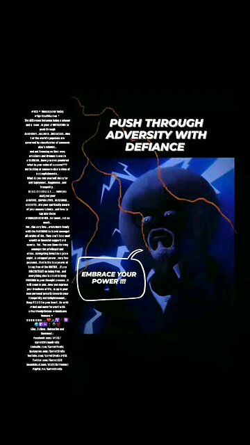 PUSH THROUGH ADVERSITY WITH DEFIANCE