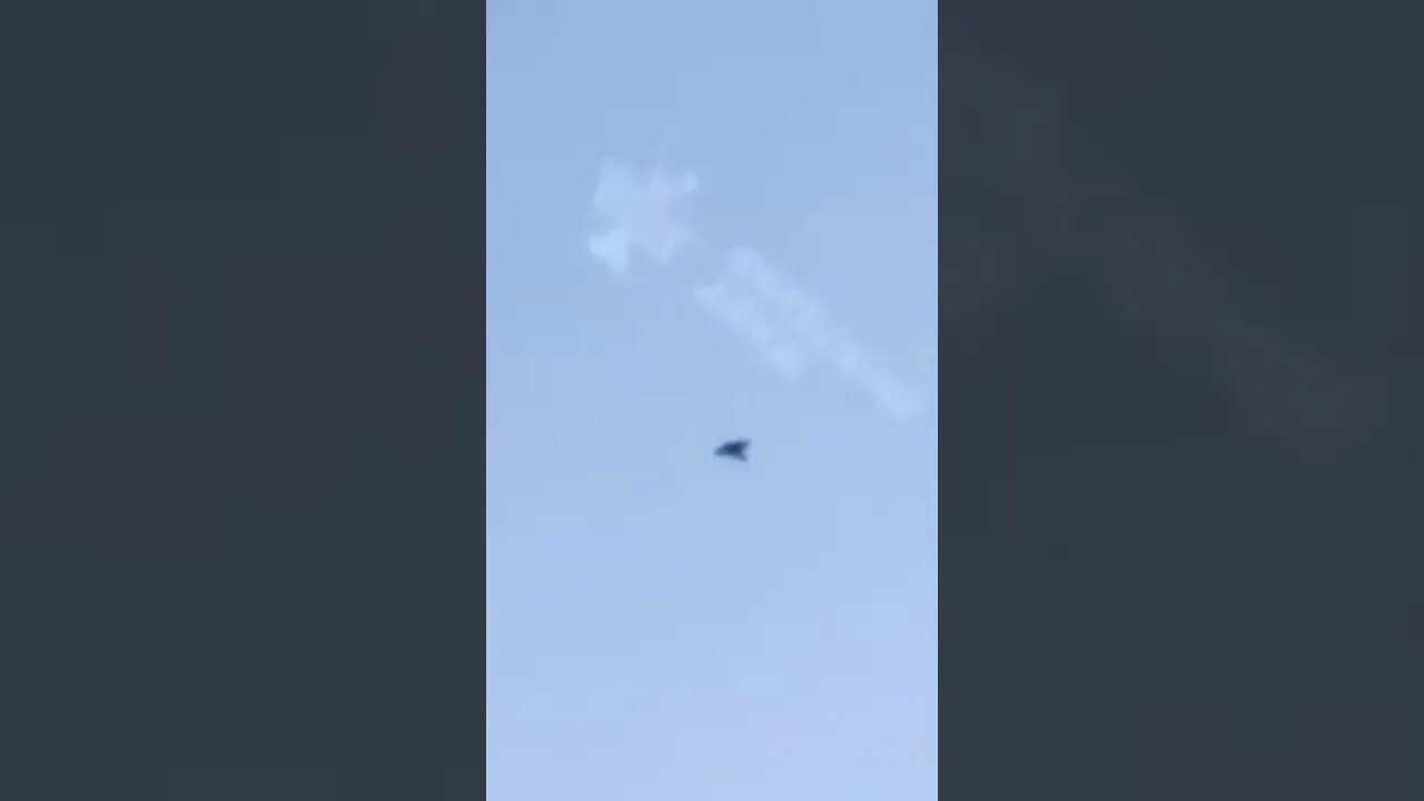 A Russian Sukhoi flying over near the city of Kyiv