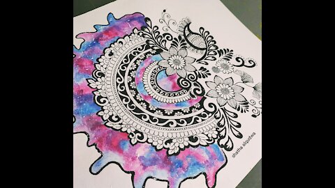 my drawing , mandala art