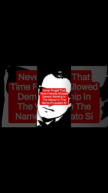 Never Forget That Time #popefrancis Allowed Demon Worship #shorts