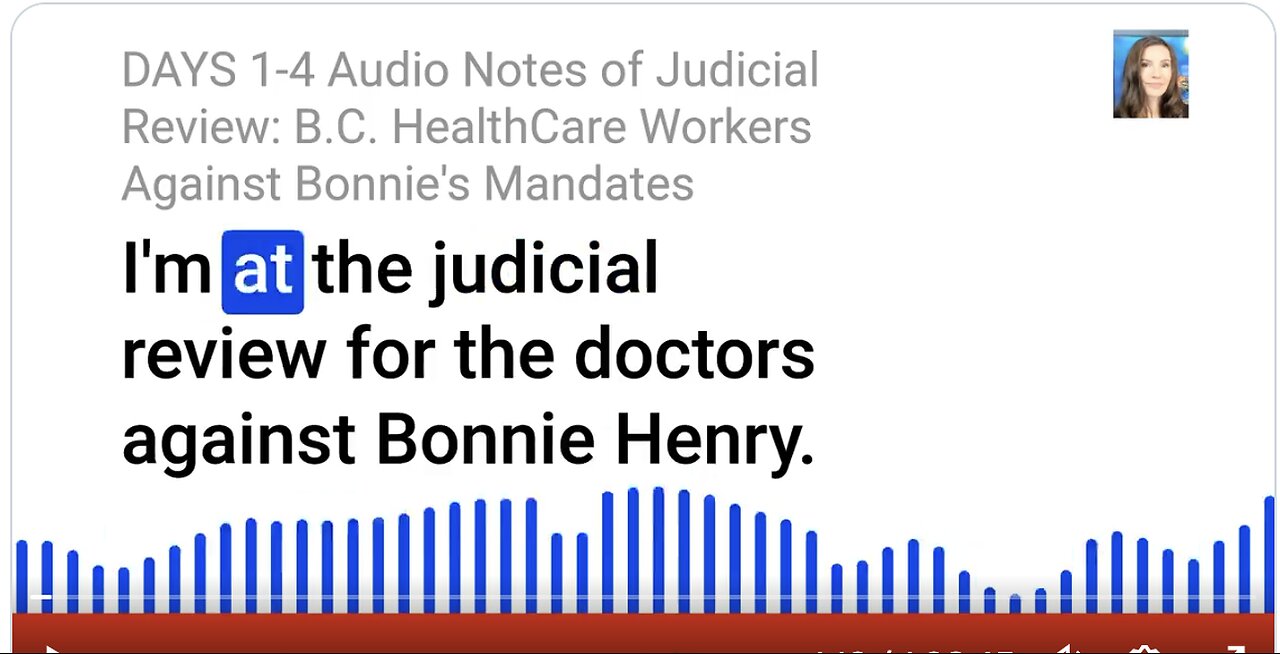 Juducial Review/Healthcare Workers Against BC Canada Vax Mandate(Days 1-4 Audio Show)