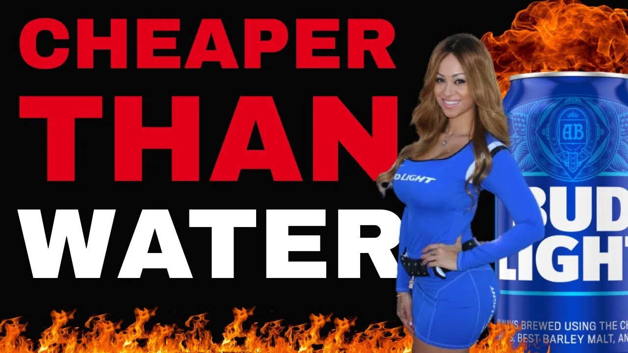 Bud Light CHEAPER than WATER, still WON’T SELL! Sales DOWN 45% PA, 60% FL, 31.1% nationally!