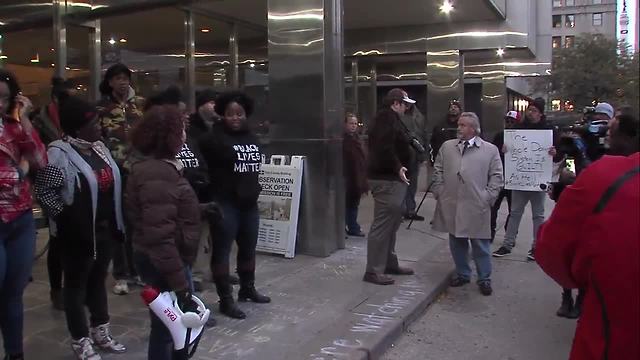 Protesters gather following decision to not charge officers in fatal shooting of Aaron Bailey