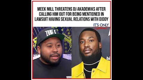 Meek mill gets into a car accident trying to get to DJ akademiks for the smoke