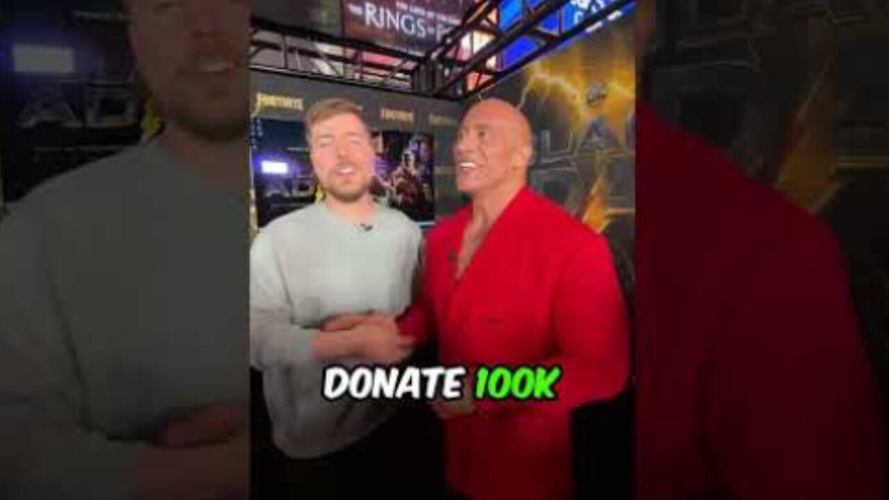 The Rock Vs MrBeast For $100,000