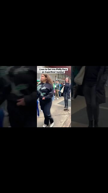 Lines to Get Into Philly Bars on #SuperBowl Sunday! 🏈 #shorts