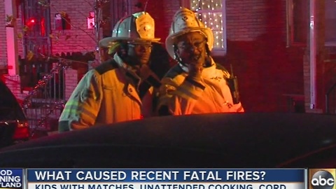 Cause of 3 fatal house fires in Baltimore released