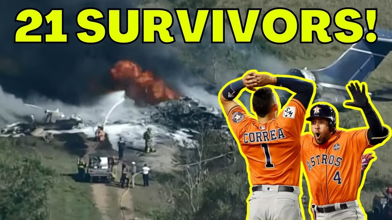 Houston Astros Fans SURVIVE Horrific Plane CRASH In Texas Going to Boston For ALCS vs Red Sox!
