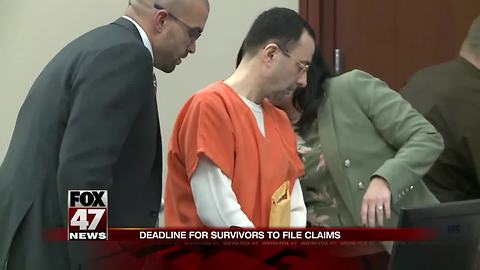 Nassar survivors making new claims face deadline Monday