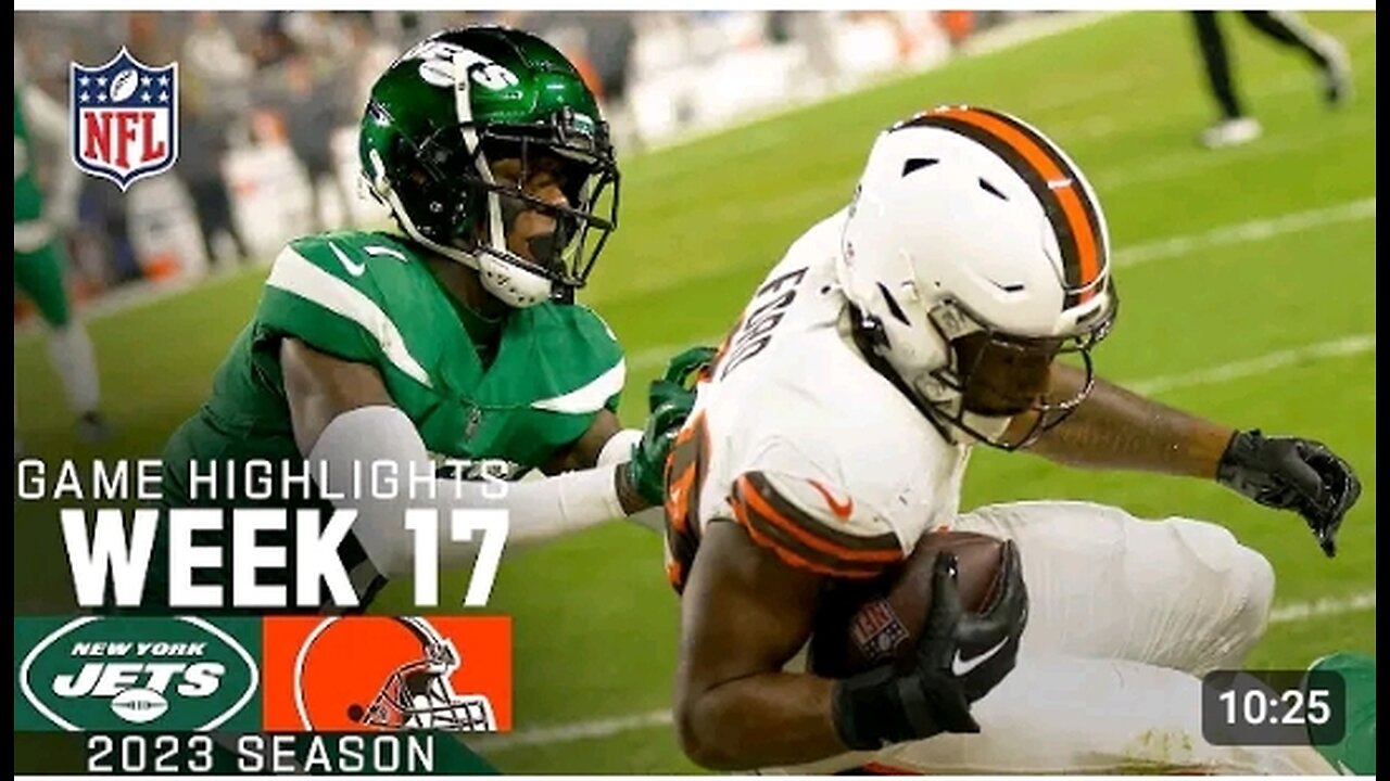 New York Jets vs. Cleveland Browns _ 2023 Week 17 Game Highlights