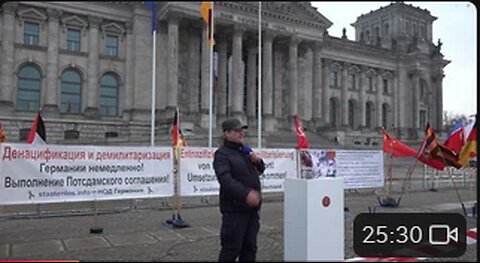 Eröffnung Kundgebung gegen den deutschen Nazismus & Militarismus! Deutscher Bundestag Berlin